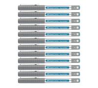 Faber-Castell 205306 - Rotulador de tinta Free Ink azul claro, 12 rotuladores de 0,4 mm, rotulador de tinta indeleble