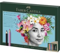 Faber-Castell 210052 - Set de 17 Lapices Polychromos + 4 Pitt Graphite Matt - Incluye Sacapuntas y Goma de Borrar