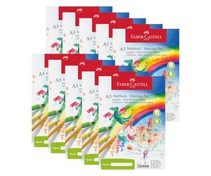 Faber-Castell 212051 hasta 10 Malblock DIN A5, FSC Mixto, perforado, 60 hojas, 10 cuadras