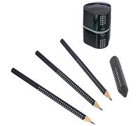Faber-Castell 217093 - Juego de escritura GRIP color negro.