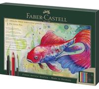 Faber-Castell Albrecht Dürer & Pitt Pen - Juego de regalo de 21 piezas, dibujo, colorear, pintar, pincel, boceto, lápices, bolígrafos, escuela y oficina, suministros de artista, producto de arte, bloc