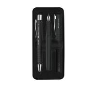 FABER-CASTELL - Set de escritura Poly Pen Negro, 2 piezas