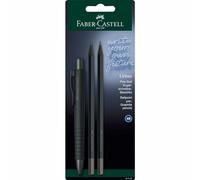 Faber-Castell 241124 - Set de escritura (bolígrafo Poly Ball Urban y 2 lápices), color negro