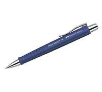 FABER-CASTELL 241151 - Bolígrafo Poly Ball M, 0,5 mm, azul, 1 unidad, con mina recambiable, indeleble