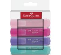 Faber-Castell 254654 - Pack de 4 Subrayadores Textliner 1546 - Tonos Pastel