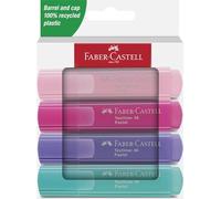 Faber-Castell 254654 - Pack de 4 Subrayadores Textliner 1546 - Tonos Pastel
