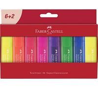 Faber-Castell 254667, Textliner 1546 - Paquete de 8 subrayadores