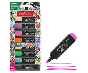 Faber-Castell 254692 - Juego de 8 Subrayadores Graffiti - Edición Limitada