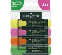 Faber-Castell 254844 - Pack de 4 Subrayadores Textliner 48 - Surtido