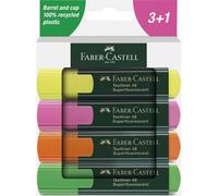 Faber-Castell 254844 - Pack de 4 Subrayadores Textliner 48 - Surtido