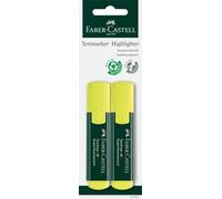 Faber-Castell 254890 - Blister 2 Textliner 48 - Amarillo