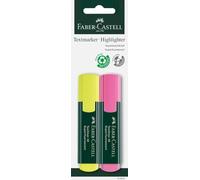 Faber-Castell 254892 - Blister 2 Textliner 48 - Amarillo/Rosa