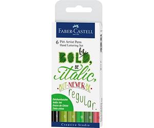 Faber-castell 267117 - rotulador pitt artist pen lettering, estuche de