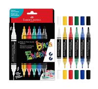 FABER-CASTELL 285507 - Marcador acrílico Shake & Paint Black Edition, 6 rotulado