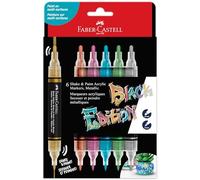 FABER-CASTELL - Rotuladores acrílicos Shake & Paint Black Edition