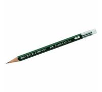 Faber-Castell 3 lápices de repuesto para Perfect Pencil Castell 9000 B con goma de borrar