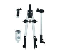 Faber-Castell 32724-3A - Compás de Ajuste Rápido con Adaptador Universal - Alargadera y Accesorios.