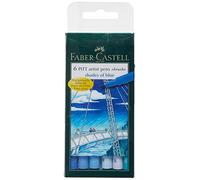 Faber-Castell 5188167164 Pitt - Rotulador con punta de pincel, 6 colores