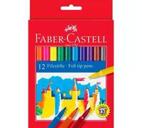 Faber-castell 554201 - estuche cartón con 12 rotuladores escolares