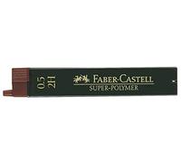 Faber Castell B-9065-2H - Blíster tubo de 12 minas, 0.5 mm 2H, color negro