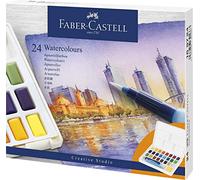 Acuarelas FABER-CASTELL Creative Studio, Estuche x24 Colores
