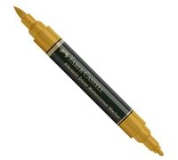 Faber-Castell Albrecht Durer Marcador de Acuarela de Doble Punta, Verde (Green Gold 268), 1-2 mm