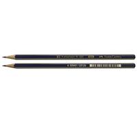 Faber-Castell B-1221-2H-2 - Blíster con 2 Lápices de Grafito Goldfaber - 2H - Color Gris