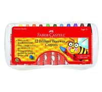 Faber-Castell - Beeswax Crayons in Storage Case - Premium Art Supplies For Kids (12 Count)