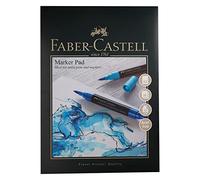 Faber-Castell Bloc de marcadores Art & Graphic, A2, papel engomado sin ácidos, 70 g/m², 50 hojas para bolígrafos Pitt, marcadores, bolígrafos y lápices de acuarela, delineadores finos, bocetos, arte,