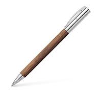 FABER-CASTELL - Bolígrafo Ambition Nogal, recambio B | Cuerpo de madera de nogal con recambio de gran capacidad, apto para documentos, y estuche de regalo