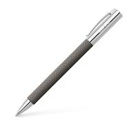 Faber-Castell Bolígrafo 147055 – Cuerpo en resina, Guilloqueada OpArt, Arena oscura, Trazo M