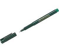Faber-Castell - Bolígrafo de fibra FINEPEN 1511, 0,4 mm, verde, 10 Stifte