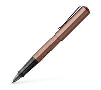 FABER-CASTELL - Bolígrafo de tinta Hexo, color bronce y aluminio | Tinta de secado rápido, recambio de mina y zona de agarre ergonómica