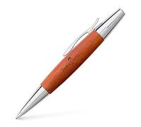 Faber-Castell Bolígrafo E-motion 148382 – Cuerpo en madera de peral – Marrón coñac, trazo B