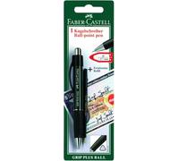Faber-Castell Bolígrafo GRIP PLUS BALL 140797, mina M, rojo/azul/verde/negro sin elección