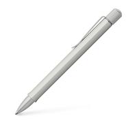 FABER-CASTELL - Bolígrafo Hexo, plateado mate | Cuerpo hexagonal con zona de agarre ergonómica y mina resistente al agua
