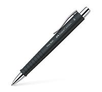 Faber-Castell - Bolígrafo Poly Ball negro, 1 unidad