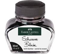 Faber-castell - botella de tinta de 30 ml, negro brillante