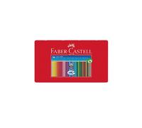 Faber-Castell 112435 - Estuche de Metal con 36 Lápices de Colores Grip - Multico
