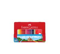 Faber-Castell 115886 - Estuche de Metal con 36 lápices de Colores