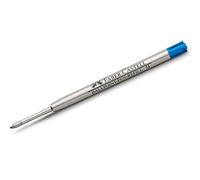 Faber-Castell - Cartucho de tinta de recambio para bolígrafo (punta media), color azul, 1 unidad