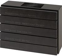 Faber-Castell Casete de satén oscuro de edición limitada, multicolor, caja de madera de 396, para arte, manualidades, dibujo, bocetos, hogar, escuela, universidad, colorear