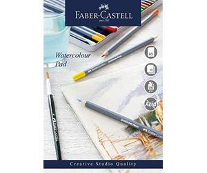 Faber-Castell Creative Studio - Bloc de pintura acrílica, A5, papel engomado sin ácidos, 240 g/m², 15 hojas para pintura acrílica, artes, manualidades, hogar y escuela