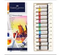 Faber-Castell Creative Studio - Juego de 12 acuarelas (5 ml), color azul