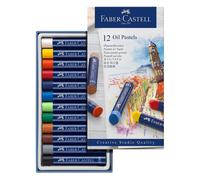 Faber-Castell Creative Studio Oil Pastel Crayons - 12 Vibrant Colors 12 Count (P