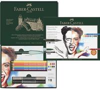 Faber-Castell Discovery Set Albrecht Durer - Juego de arte soluble en agua, 12 piezas, suministros para artistas, lápices de acuarela, marcadores de acuarela, pincel de agua, juego de artista, hogar