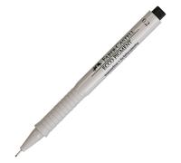 Faber-Castell Ecco - Bolígrafo de punta de fibra pigmentada, 0,2 mm, color negro