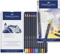 FABER-CASTELL - Estuche lápices Goldfaber 12, mina de tiza al óleo