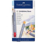 Lapices Acuarelables FABER-CASTELL Goldfaber Aqua, Caja Metal x12 Colores