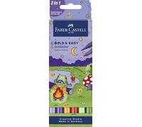 Faber-Castell Goldfaber - Marcadores de bocetos, atrevidos y fáciles, juego de 6 marcadores para colorear, a base de alcohol, tinta de secado rápido, punta de doble punta, suministros de juego de arte
